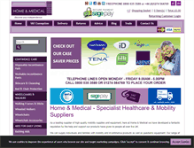 Tablet Screenshot of homeandmedical.co.uk